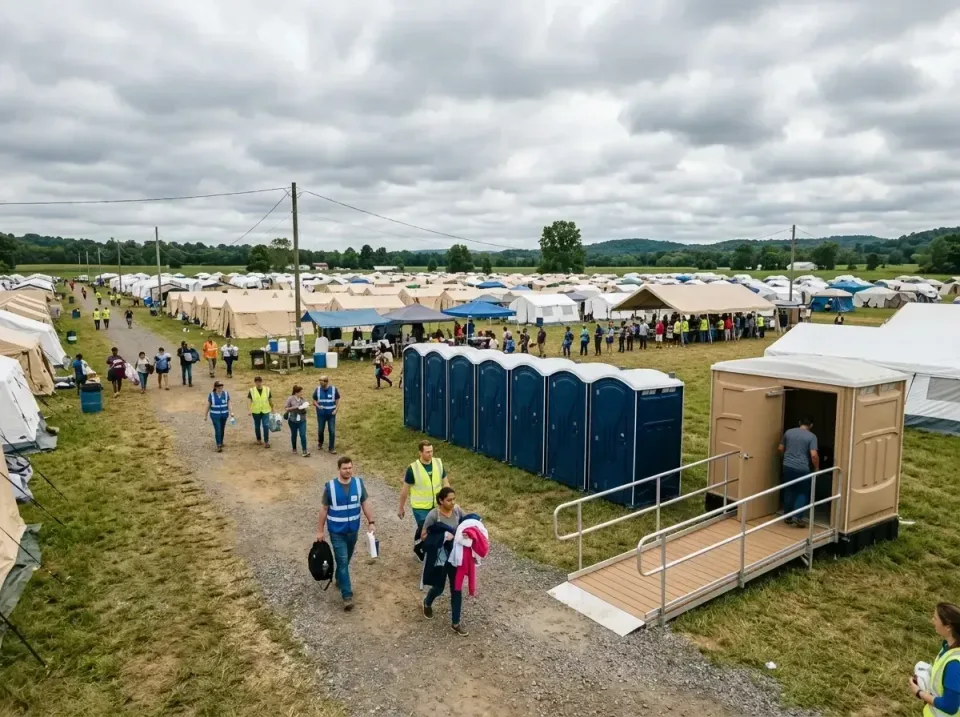 disaster-relief-camp-restrooms-010 — frequently asked questions, Dumpster & Portable Bathrooms Rental in Edinburgh, IN